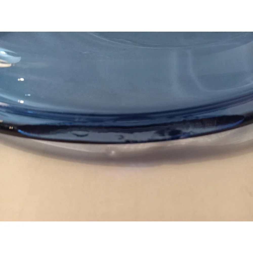 Anchor Hocking Cobalt Blue Glass Casserole Dish with Lid 1.5 QT Vintage MCM